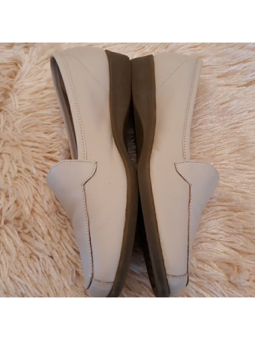 I ♥️ Comfort Tan leather Slip on Shoes Size 8W - Picture 2 of 8
